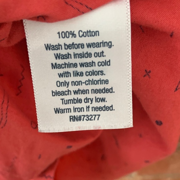 Urban Pipeline Men's Coral Print Short Sleeve Button Down Shirt - Picture 6 of 7